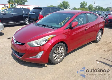 2016 Hyundai Elantra Se from USA, damaged, VIN 5NPDH4AE4GH653200